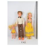 Sunshine Fun Family 3 of Set of 4 Dolls