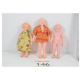 (3) Celluloid Dolls