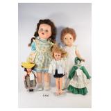 (4) Assorted Dolls
