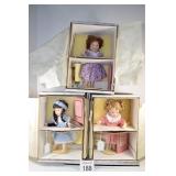 (3) Franklin Heirloom Dolls