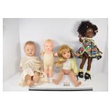 (4) Assorted Dolls