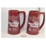 (2) 26th 1999 Oktoberfest Havana, IL Mugs