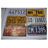 Various State License Plates