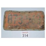 1948 Illinois State License Plate