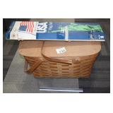 Picnic Basket & Flag Set