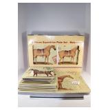 13 Piece Equestrian Plate Set  Melamine incl.