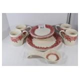 Corelle (4) Dinner Plates, (5) Bowls, (2) Saucers&