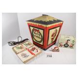 Vintage Christmas Light, Cards, Box, & Tape