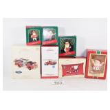 Santa & Truck Hallmark Ornaments