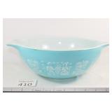 Tiffany Blue Pyrex Bowl w/ Farming Pattern