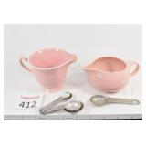 Pink Lu-Ray Creamer & Misc.