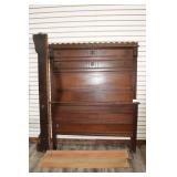 Antique High-Back Full Size Bed