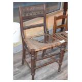 Ornate Antique Cane Bottom Chair