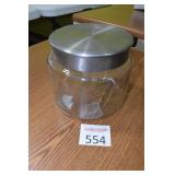 Glass Candy Jar w/ Lid