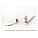 (2) Bird Figurines One has a Broken Foot