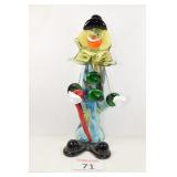 Clown Glass Figurine