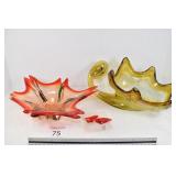 (2) Decorative Dishes, One Needs Repair