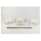 (4) Corning Ware Dishes