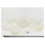 Fruit Bowl & (5) Serving Bowls