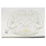 Glass Egg & Relish Tray Replica of Star of David..