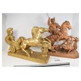 (2) Heavy Statues