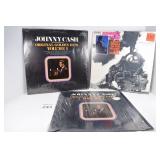 (3) Johnny Cash Vinyls