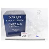Bouquet Hand Cut Crystal Candy Box