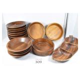 Assorted Wooden Bowls