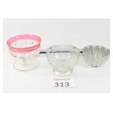 Berry Dish, Jello Mold & Small Dish
