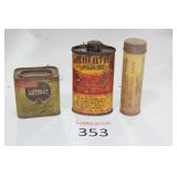 (3) Vintage Cans
