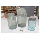 (3) Mason Jars