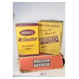 (3) Vintage Candy Paper Boxes
