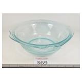 Teal Depression Glass Bowl