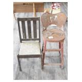 Metal Stool & Children