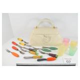 Ceramic Purse Decor & Tupperware