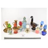 Miniture Oil Lamps & Avon Cologne Bottles