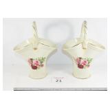 (2) Flower Vases
