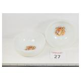 (2) Exxon Tiger Fire-King Bowls