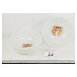 (2) Exxon Tiger Fire-King Bowls