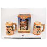(3) Beer Steins