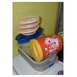 Tupperware Cake Saver & Plastic Containers