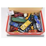 Box of  Hot Wheels & Other Toy Cars