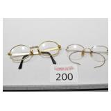 (2) Vintage 12k GF Gold Eyeglasses