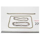 (2) Sterling Silver Chains & (2) Others