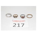 Assorted Sterling Silver & 14K GF Rings