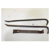 (2) Crow Bars & (1) Pry Bar