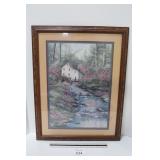 Beautiful Water Mill Framed Print