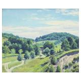 WILSON, James Perry. Oil on Panel. Hilly Landscape WILSON, James Perry. Oil on Panel. Hilly Landscape