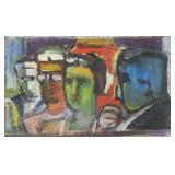 BECKER, Maurice. Oil on Board. The Loge. BECKER, Maurice. Oil on Board. The Loge.