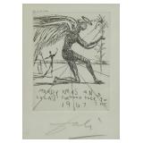 DALI, Salvador. Etching. Merry Xmas, 1967. DALI, Salvador. Etching. Merry Xmas, 1967.